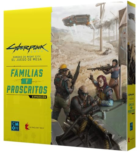 CMON Cyberpunk 2077: Familien und Verbotene | Erweiterung | Strategie-Brettspiel | ab 14 Jahren | 1 bis 5 Spieler | 90-120 Minuten pro Spiel | Spanisch
