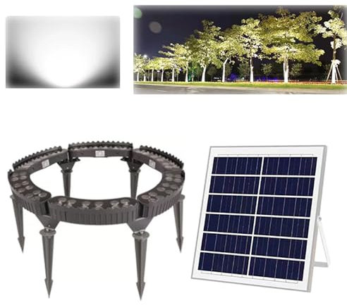 Solar Spot Lights for Trees - Outdoor Waterproof Uplights for Landscape, Yard Solar Tree Lights, Solar Spotlight for Garden
