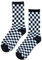 Facynde Classics Herren Socken Classic Check Crew Socken Tennissocken Schwarz Lange Baumwollsocken Weiß Laufsocken Arbeitssocken Weiss 1 Paar Socken