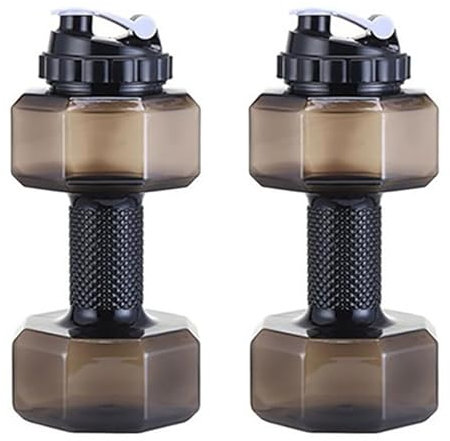 Hantel Wasserflasche Gewicht Wasserflasche Kurzhantelform Wasserbehälter mit auslaufsicherem Deckel Übung Sport Hantel