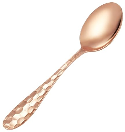 YOIHOJET 7 Pure Copper Spoon, 1 Count, Fashion Style, Flatware - Soup Spoons, 1 Piece, Copper Material