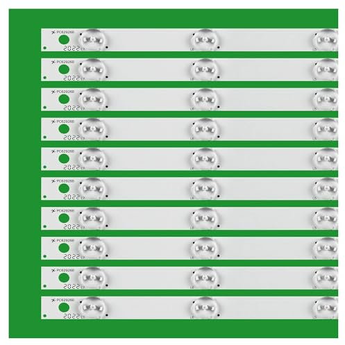 KRZkwA Compatible con LED50C380 JS-LB-D-JP50S8-071CBAC 30806A E50S8100 PC62926B V500HJ1-PE1 tira de LED Compatible with iluminación trasera