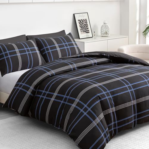 Pamposh Double Duvet Set – Brushed Microfiber Reversible Double Duvet Cover | High Quality Fabric, Hypoallergenic, Reversible, Zipper Closure, Double (200 × 200 cm), OEKO-TEX Certified, Machine Washable