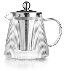 IBILI - Tetera de cristal con filtro Elegant, Borosilicato, 800 ml