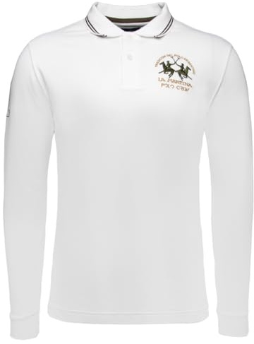 La Martina Herren Langarm-Poloshirt