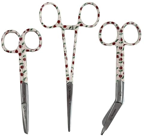 Krankenschwester scheren set Weißer Marienkäfer – Verbandschere – Krankenpfleger scheren set – Schere Krankenschwester – erste-hilfe-schere – pflegekraft geschenk – pflegeschere - bandagenschere