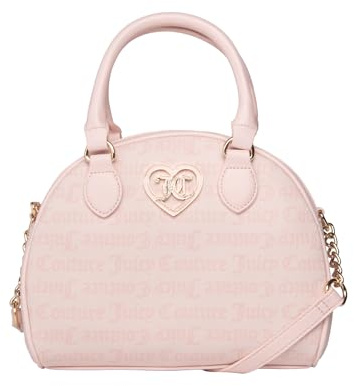 Juicy Couture Flawless Dome Satchel, Handtasche mit verstellbarem Schultergurt und Tragegriff oben, Gothic Dots Powder, Einheitsgröße