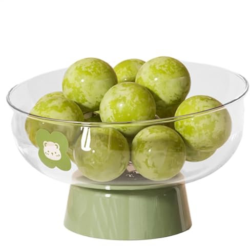 Nexusectar Dekorative Obstschale, Süße Sockelfruchtschale | Bonbon -Snack -Halter Hohe Schüssel -Tabletop -Display Mit Abnehmbarem Abflusspodest Für Desktop -Display Für Wohnkultur