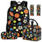 ASQVTIFE Mochila para niños de 4 piezas con lonchera y bolsa para botella de agua con bolsillo lateral, mochila casual, Balls World, Taille unique