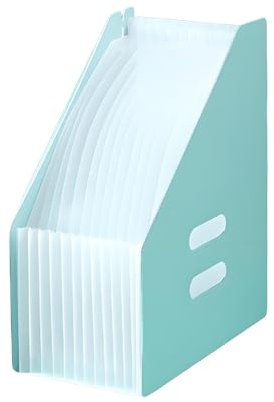 Yonuaret Aktenordner Ziehharmonika,Ausziehbarer Ordner Bis DIN A4 Mit 13 Fächern - Stabiler wasserfester Ablageordner für A4 Rechnungen Belege Zettel tragbar