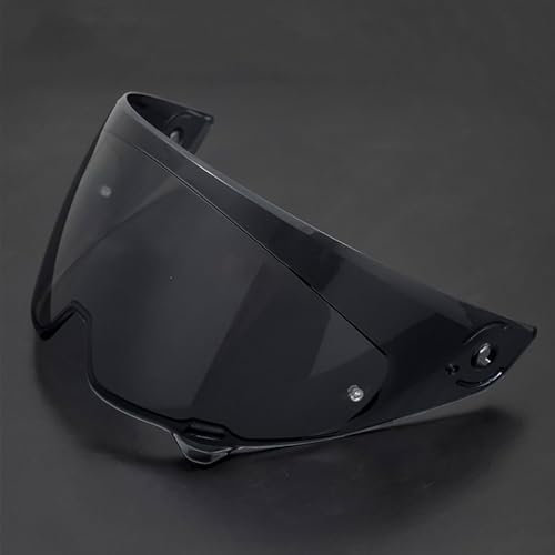 PUBIBD Visiera per Casco per RUROC Atlas 3.0 4.0, Visiera Colorata Accessori per Casco da Moto Ricambio, Casco Parabrezza Moto Visiera Lente per Caschi da Moto,D Deep Black