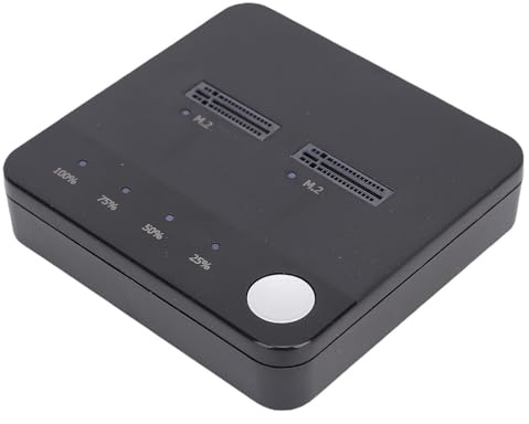 Annadue M.2 NVMe SSD Duplicator Cloner Dock Station 20Gbps Geschwindigkeit Dual Bay für NVMe & SSDs mit Offline Klonen USB C Powered
