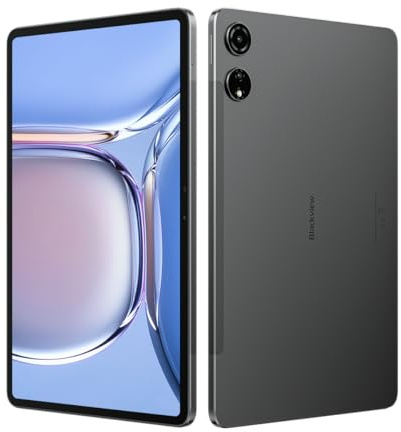 Blackview MEGA3 Tablette de jeu Android 15 de 30,5 cm, Helio G100, tablette avec fente pour carte SIM, 4G LTE/5G WiFi, 2,5K 90 Hz IPS, 36 Go + 256 Go (2 To), 8800 mAh 33 W, 50 MP + 13 MP, Widevine L1