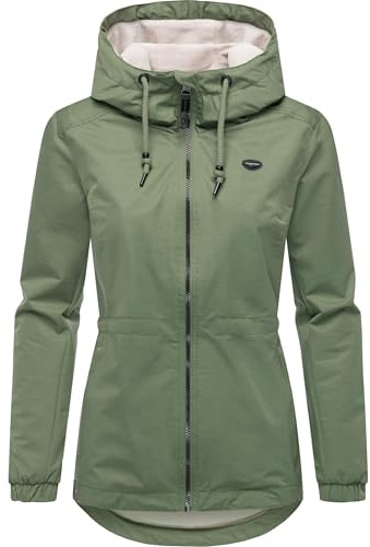 Ragwear wasserdichte Damen Übergangsjacke leichte kurze Funktionsjacke mit Kapuze Dankka Tech YOUMODO XS-6XL