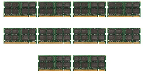 Xnuiasqe 10X Memoria RAM DDR 1GB per Laptop SODIMM DDR 333MHz PC 2700 200 Pin per Notebook Sodimm Memoria
