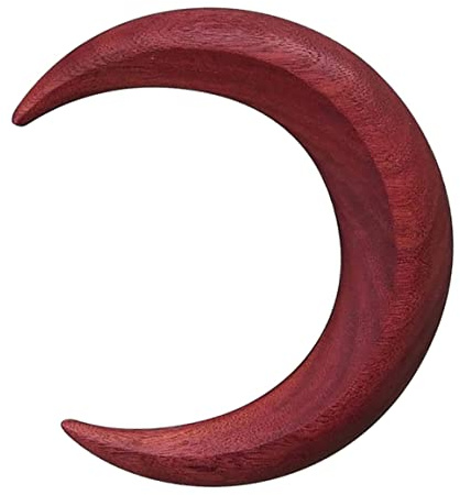 Forcina per capelli da 1/2 pezzo Forcina per capelli a mezzaluna Clip a forma di in legno Bastoncini vintage per donne..