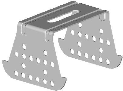 Kreuzverbinder gelocht für CD-Profile 60/27 50 Stück