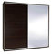 Kleiderschrank mit Spiegel Schrank Garderobe Zweitürenschrank Schwebetürenschrank Schwebetüren 2-Türig Cleo 205 cm (Wenge)