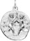 trendor Sternzeichen Zwilling 925 Silber 20 mm Anhänger Tierkreiszeichen für Damen, Herren und Kinder, 08453-06
