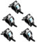 Xsayjia Truss Clamp Befestigungshaken 32-35mm Aluminium Legierung Heavy Duty 75KG für Spotlights Moving Head Lighting Unterstützt (5 Stück)
