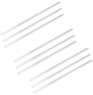 Kabalo Set Of 9 Glass Stirring Stirrer Rods For Scientific Chemistry Laboratory Lab Use