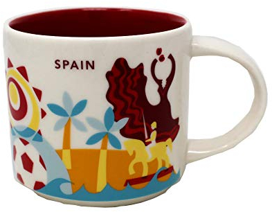 STARBUCKS España Estás Aquí Colección Yah Taza Blanco