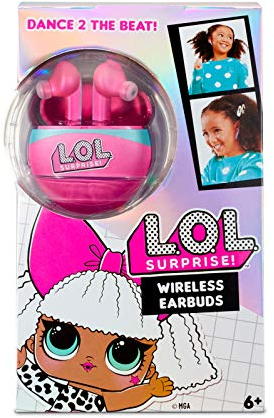 L.O.L. Surprise! LOL Surprise Auriculares in-Ear sin Cable para niños con Sonido estéreo 3D y micrófono Integrado [Exclusivo de Amazon]