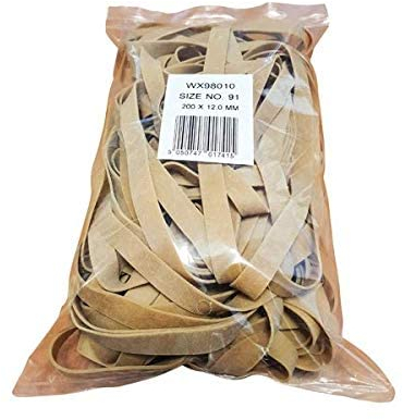 Size 91 Rubber Bands 454g Pack 9340012 (Pack of 3) +FINCHLEY Pen Free