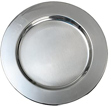 NKlaus Untersetzer für Kerzen Edelstahl; poliert, Silber, 14cm, 1 Stück | Gewicht: 0,105Kg; 9cm; 14 cm; 0,1 cm