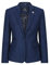 TruClothing Blazer pour Femme en Tweed à Chevrons et Carreaux Laine mélangée Style Chic Tendance Vintage années 20 - Bleu Marine 46