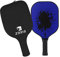 ZOEA Pala de pickleball, raqueta de pickleball de grafito con superficie de fibra de carbono y núcleo compuesto de panal de abeja de polímero para exteriores e interiores, duradera y ligera (azul