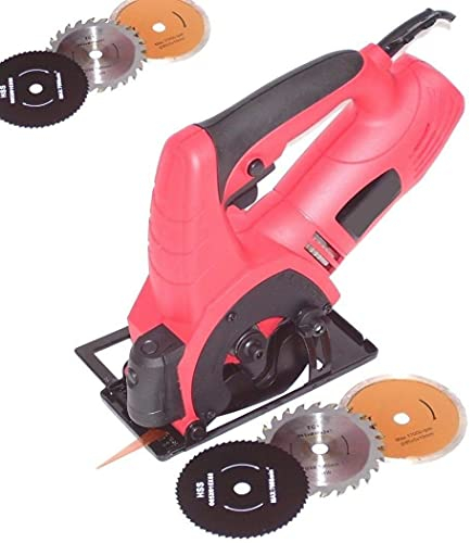 Mini Handkreissäge 55493 und 6 SÄGEBLÄTTER Laser 600W Kreissäge 22mm Tauch Säge AWZ