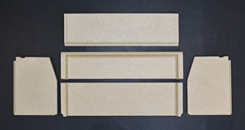 Feuerraumauskleidung für Contura 310 Heizeinsätze - Vermiculite - 5-teilig