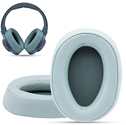 Krone Kalpasmos Ohrpolster für Sony WH-H900N, kompatibel mit Sony MDR-100ABN Kopfhörer, Über-Ohrpolster, weiches Memory-Schaum, Protein-Leder