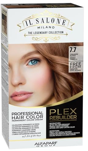 Alfaparf Milano Il Salone Plex Rebuilder Color Kit 7.7 Zimtblond- permanente Färbecreme