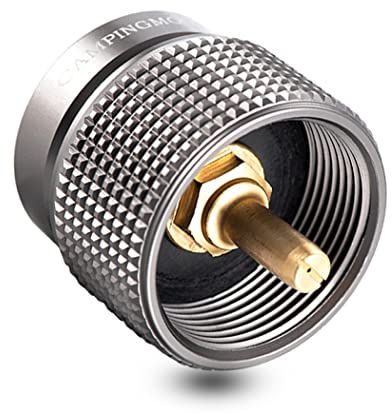 Campingmoon Camping Stove Adapter, 16 Oz/1lb En417 Lindal Valve Fuel Tank to Stoves/Gas Lamp/Spray Gun Converter, Z22