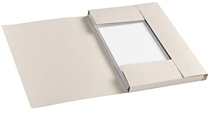 Jalema 3882111 - Pack de 10 Chemises Dossiers écologiques avec 3 rabats A4 | 226 g/m² | Tree Free Secolor | 310 x 230 mm | Beige naturel