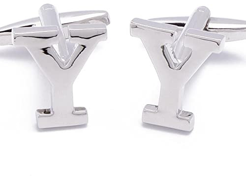 Manschettenknöpfe - Buchstaben Initial Brief Y Silber Metall