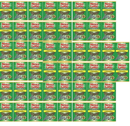 TMPpro Nexa Lotte Lavendelblüten für Kleiderschränke, natürlicher Schutz vor Insekten ohne Insektizide, Düfte gegen Ungeziefer, Marktführer für den Privaten Haushalt, Inhalt 50 Beutel auch zum Hängen