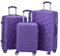 CMY Suitcase Set Hard Shell Suitcases Lightweight 3 Digit Combination Lock 4 Dual Spinner Wheels 3 Pcs suitcases & Travel Bags Luggage Sets Luggage with Telescopic Handle (Purple, 3 Piece Set)