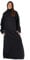 OHS Polar Fleece Blanket With Sleeves Wearable Throw Cosy Super Soft Warm Wrap, Black - 135 x 170cm