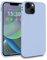 MyGadget Hülle kompatibel mit iPhone 14 - robuste Silikon Schutzhülle TPU Case Slim Silikonhülle Back Cover Ultra Kratzfest Handyhülle matt Baby Blau