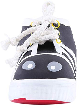 Beliebte Latex-Hundeschuhe zum Beißen von Bissen, Spielzeug zur Verhinderung von Soundeffekten, kleines Spielzeug, Welpen, Sound-Zubehör, interaktiv, schwarz, praktisch und beliebt