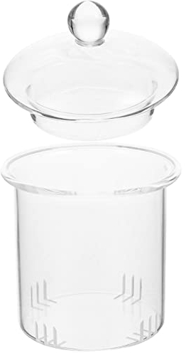 UPKOCH Teesieb Glas Mit Deckel Ersatz-Teefilter FüR Losen Tee, Universal-Tee-Ei FüR 600ml, ZubehöR FüR TeebrüHer