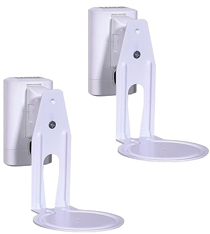 Sanus Speaker Wall Mounts for Sonos Era 100™ Pair - Swivel & Tilt Speaker Mount with Easy 15-Minute Install – White, 2-Pack