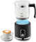 WIVIZL Detachable Milk Frother Electric,4 in 1 Automatic Milk Frother,Glass Material,Hot & Cold Foam,Temperature Control,Auto Shut-Off,Dishwasher Safe for Coffee, Latte, Cappuccino,Hot Chocolate