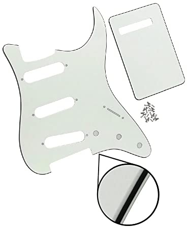 Pickguard Scratch Plate, Amp, Back Plate Tremolo Cover, Screws Guitar AccessoriesGuitar Pickguard Hand Made