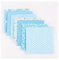 SHTGOI 7 Stück 25 x 25 cm Baumwollstoff Set Blume Lattice Patchwork Baumwolle Stoffe Paket Stoffreste Nähstoffe Stoffpakete für DIY Handgefertigte Nähen Quilten Kleidung Vorhänge Blau
