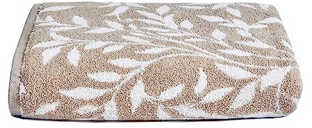 Dreams & Drapes Bathroom - Sandringham - 100% Cotton Bath Towel - 70 x 130cm in Natural, (SGWNLUXPZD)