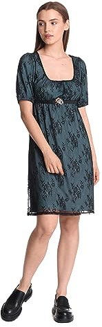 Vive Maria Regency Damen Spitzenkleid schwarz, Größe:S